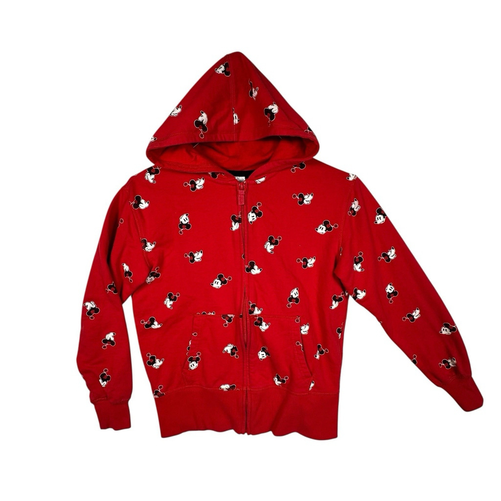 Disney Minnie Mouse Red Zip Up Hoodie Womens Size XSmall